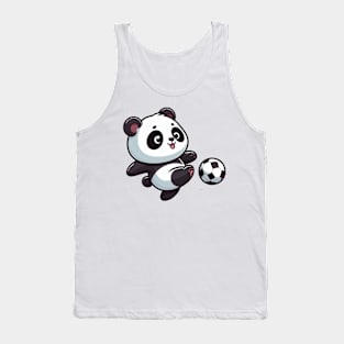 Football panda Soccer player Tank Top